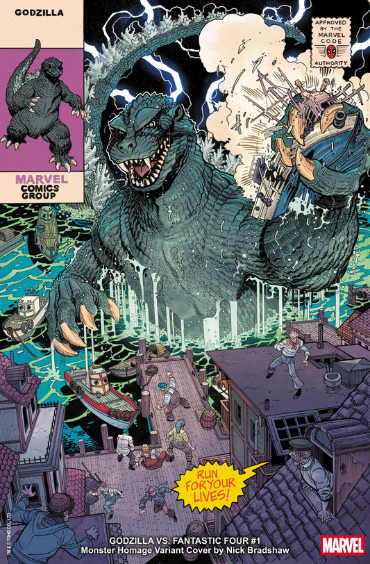 Godzilla vs Fantastic Four #1 Monster Homage Variant Key Alert!!!