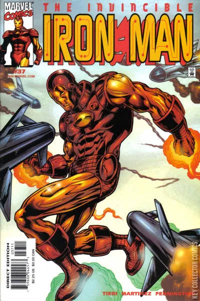 Iron Man #37 (Vol 2) Key Alert!!! 1st Tiberius Stone