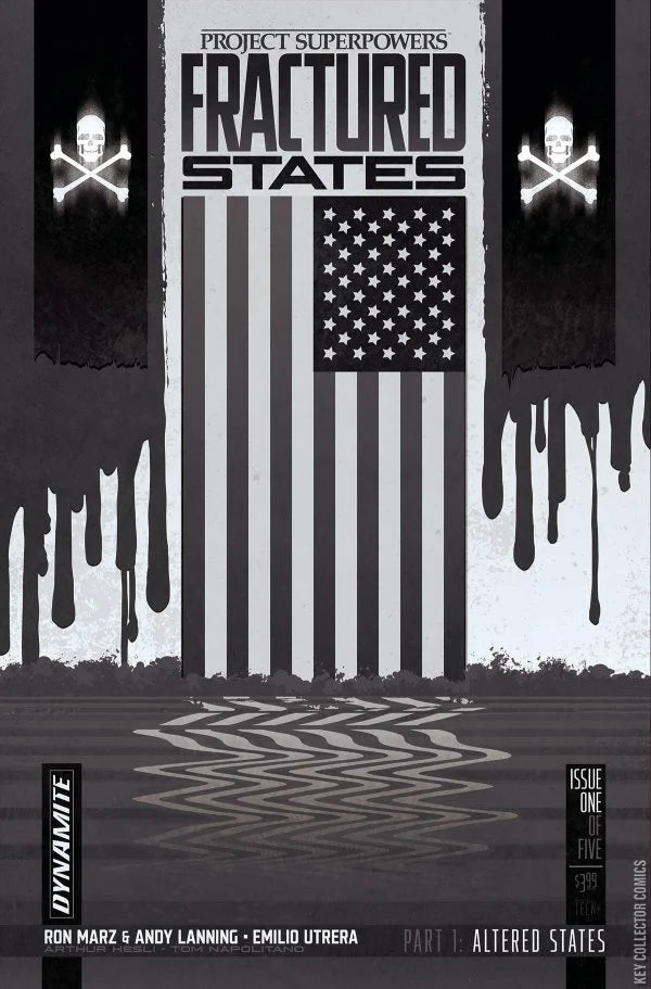 Project Superpowers: Fractured States #1 Wooton 1:10 B&W Variant