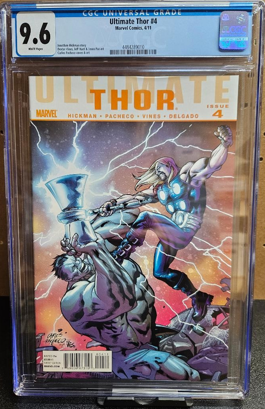 CGC Graded 9.6 Ultimate Thor #4 Low Print Run